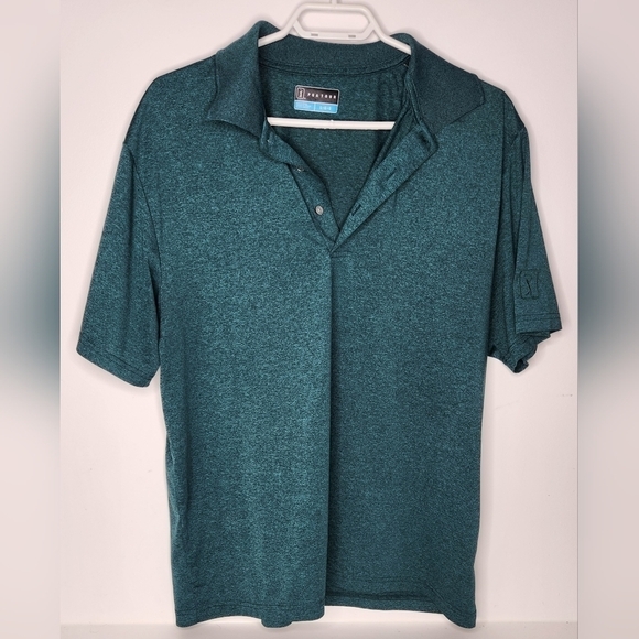 PGA Golf shirt with collar, Size L, Green - Picture 3 of 6